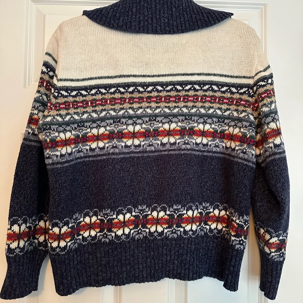 Tiara International Vintage Zip Up Sweater size Large - Picture 6 of 6